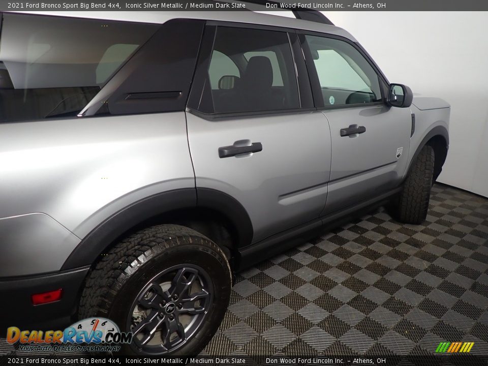 2021 Ford Bronco Sport Big Bend 4x4 Iconic Silver Metallic / Medium Dark Slate Photo #21