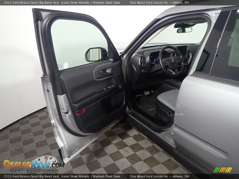 2021 Ford Bronco Sport Big Bend 4x4 Iconic Silver Metallic / Medium Dark Slate Photo #23