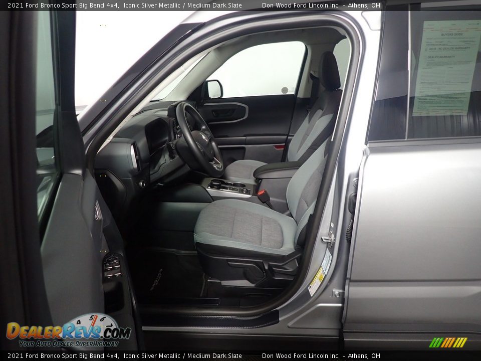Front Seat of 2021 Ford Bronco Sport Big Bend 4x4 Photo #25