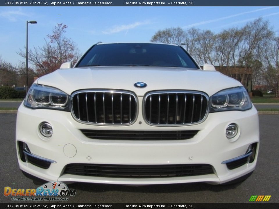 2017 BMW X5 xDrive35d Alpine White / Canberra Beige/Black Photo #4