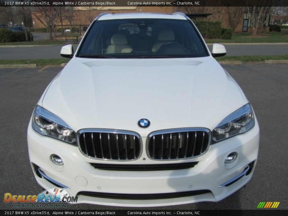 2017 BMW X5 xDrive35d Alpine White / Canberra Beige/Black Photo #5