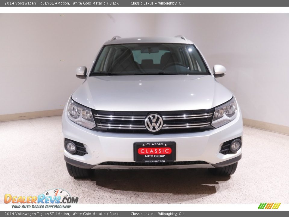 2014 Volkswagen Tiguan SE 4Motion White Gold Metallic / Black Photo #2