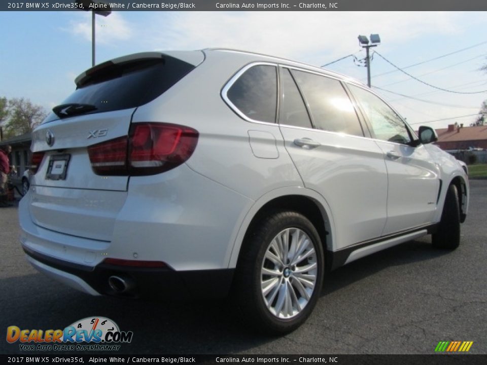 2017 BMW X5 xDrive35d Alpine White / Canberra Beige/Black Photo #10