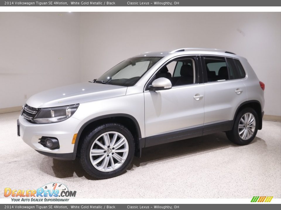 White Gold Metallic 2014 Volkswagen Tiguan SE 4Motion Photo #3