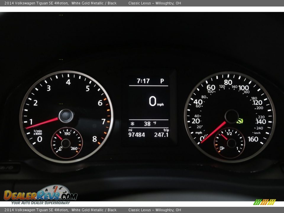 2014 Volkswagen Tiguan SE 4Motion Gauges Photo #8