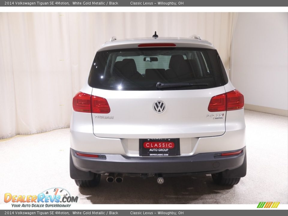 2014 Volkswagen Tiguan SE 4Motion White Gold Metallic / Black Photo #18