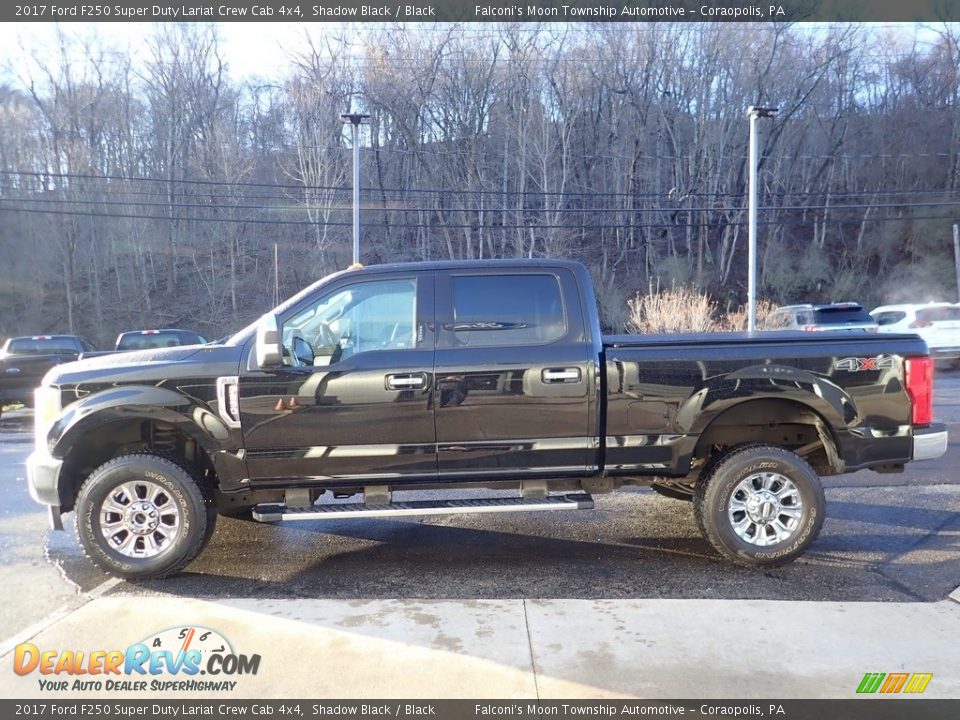 2017 Ford F250 Super Duty Lariat Crew Cab 4x4 Shadow Black / Black Photo #5