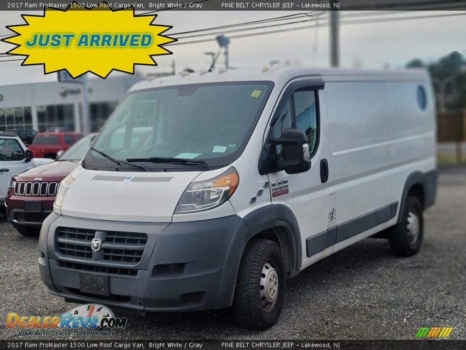 2017 Ram ProMaster 1500 Low Roof Cargo Van Bright White / Gray Photo #1