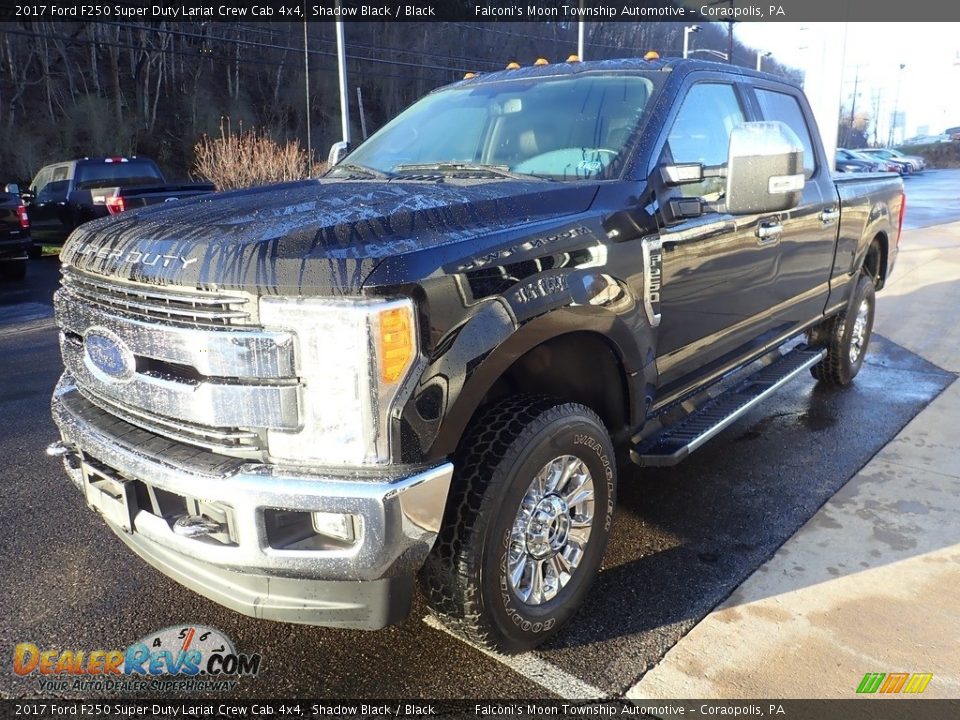 2017 Ford F250 Super Duty Lariat Crew Cab 4x4 Shadow Black / Black Photo #6