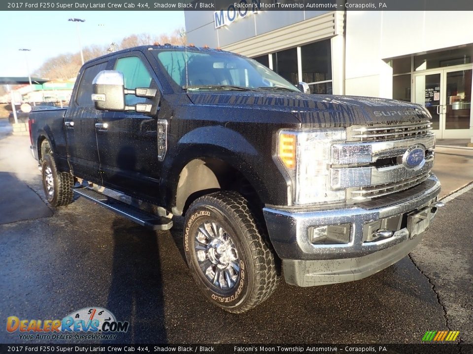 2017 Ford F250 Super Duty Lariat Crew Cab 4x4 Shadow Black / Black Photo #8