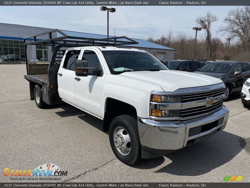 2015 Chevrolet Silverado 3500HD WT Crew Cab 4x4 Utility Summit White / Jet Black/Dark Ash Photo #5