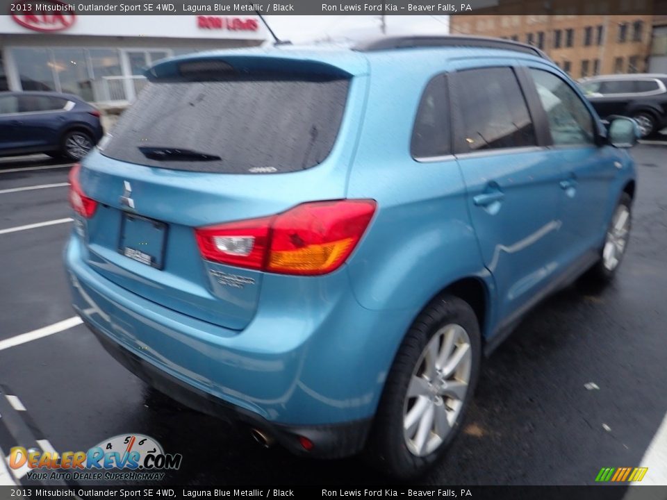 2013 Mitsubishi Outlander Sport SE 4WD Laguna Blue Metallic / Black Photo #2