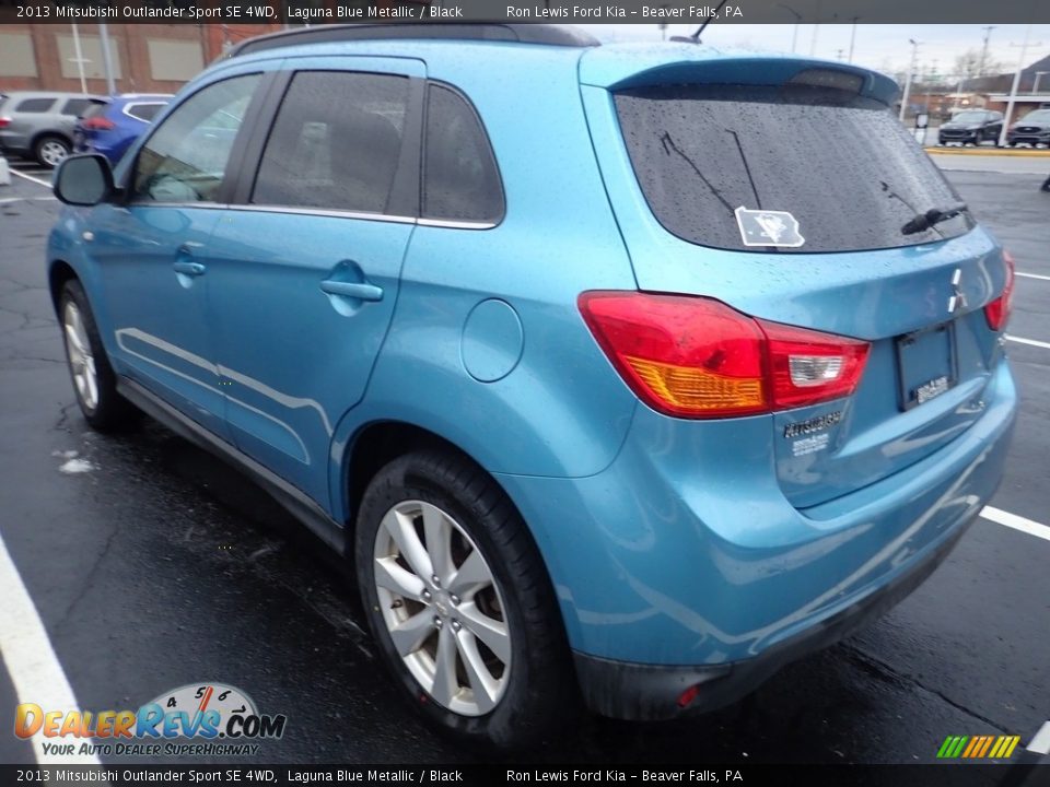 2013 Mitsubishi Outlander Sport SE 4WD Laguna Blue Metallic / Black Photo #3