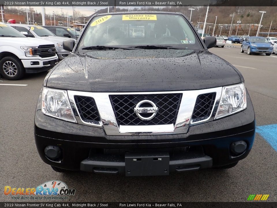2019 Nissan Frontier SV King Cab 4x4 Midnight Black / Steel Photo #7