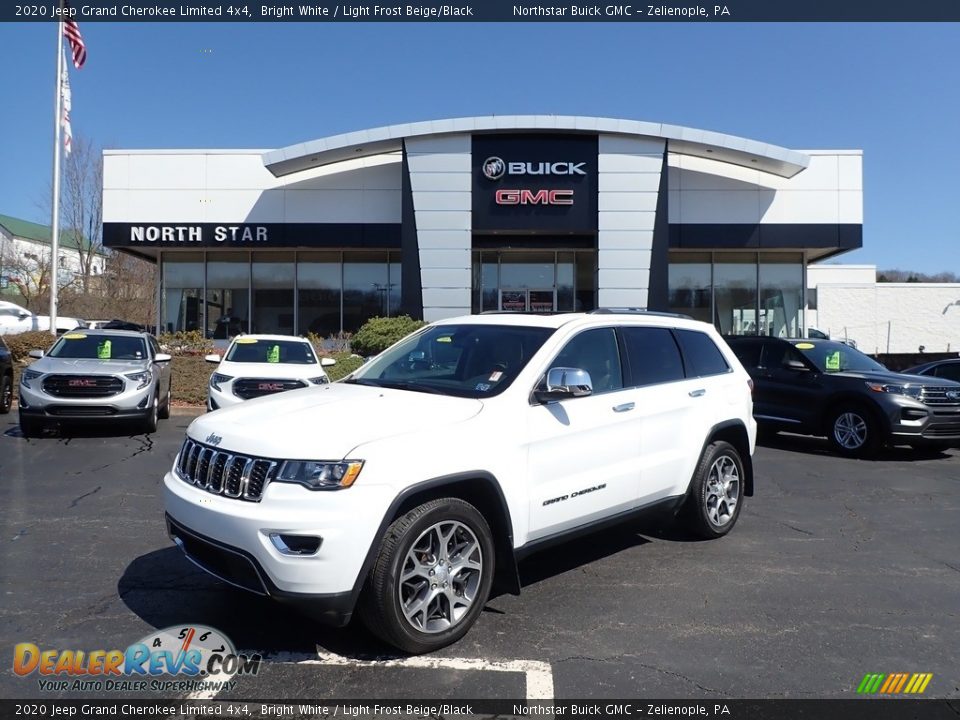2020 Jeep Grand Cherokee Limited 4x4 Bright White / Light Frost Beige/Black Photo #1