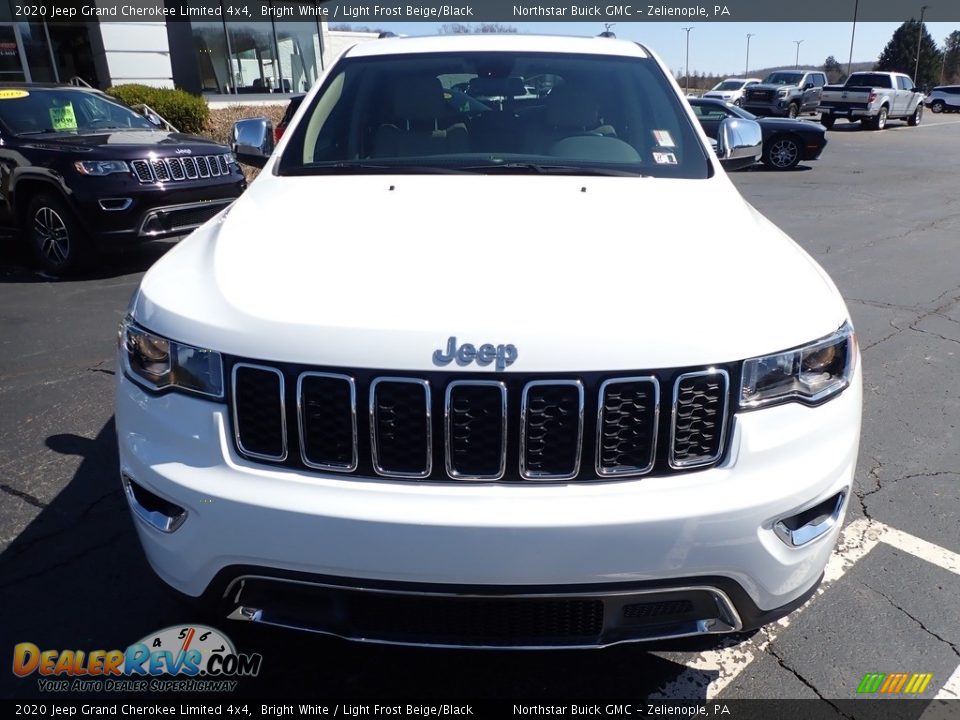 2020 Jeep Grand Cherokee Limited 4x4 Bright White / Light Frost Beige/Black Photo #3