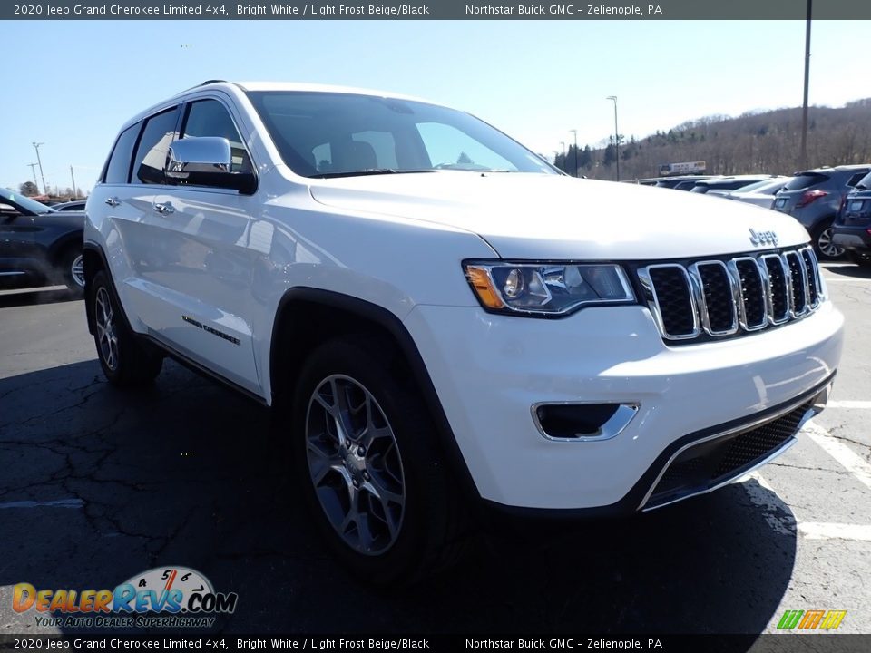 2020 Jeep Grand Cherokee Limited 4x4 Bright White / Light Frost Beige/Black Photo #4