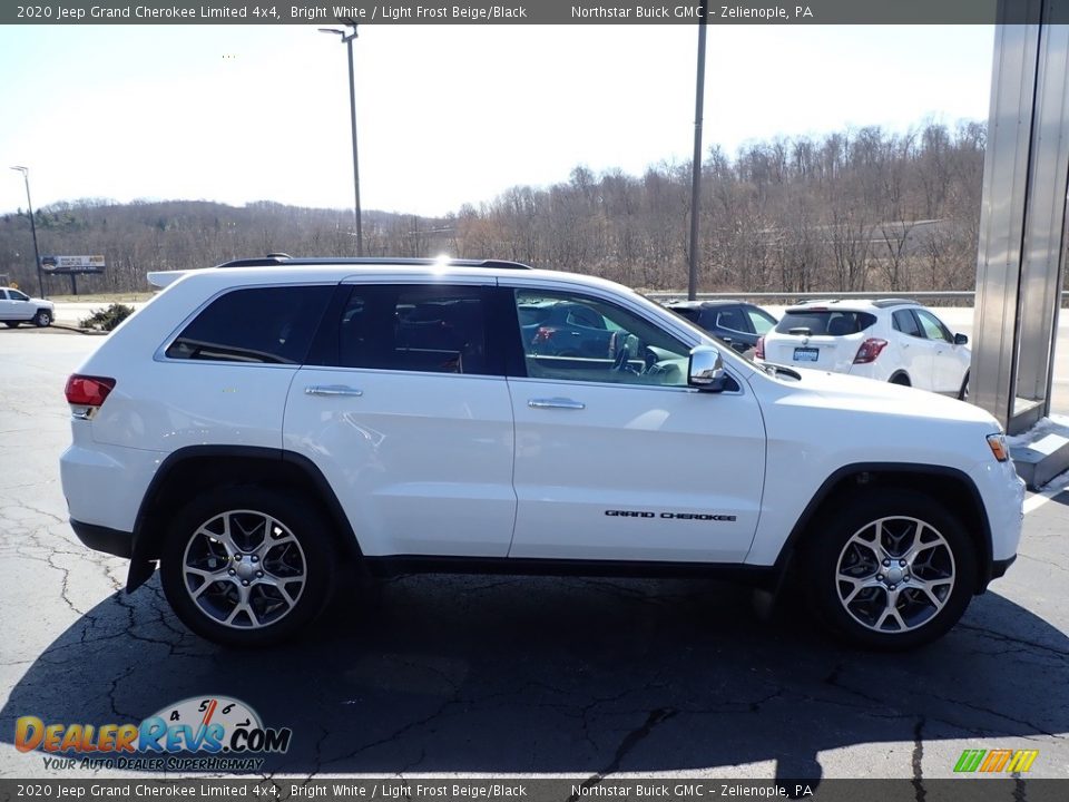 2020 Jeep Grand Cherokee Limited 4x4 Bright White / Light Frost Beige/Black Photo #5