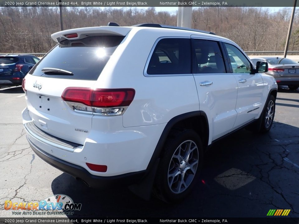 2020 Jeep Grand Cherokee Limited 4x4 Bright White / Light Frost Beige/Black Photo #8