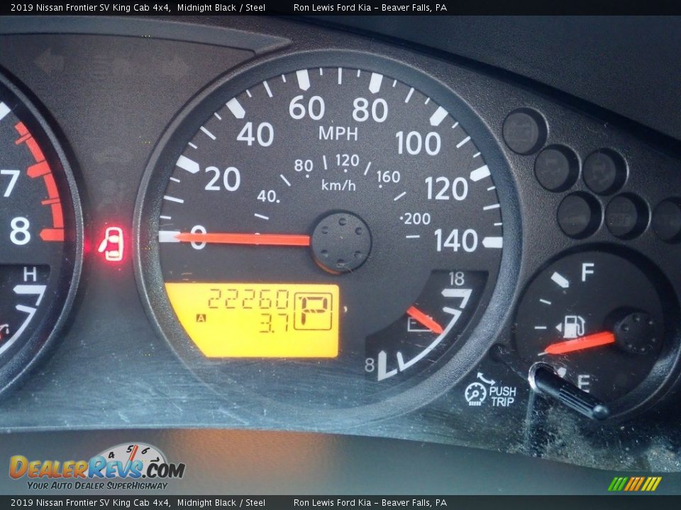 2019 Nissan Frontier SV King Cab 4x4 Midnight Black / Steel Photo #19