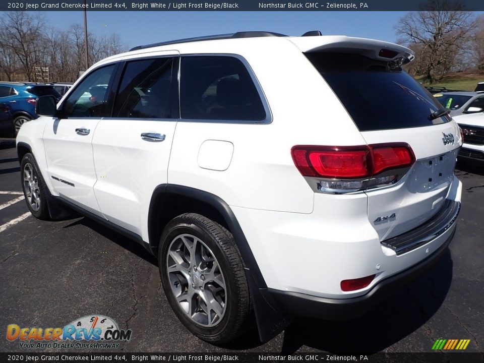 2020 Jeep Grand Cherokee Limited 4x4 Bright White / Light Frost Beige/Black Photo #12