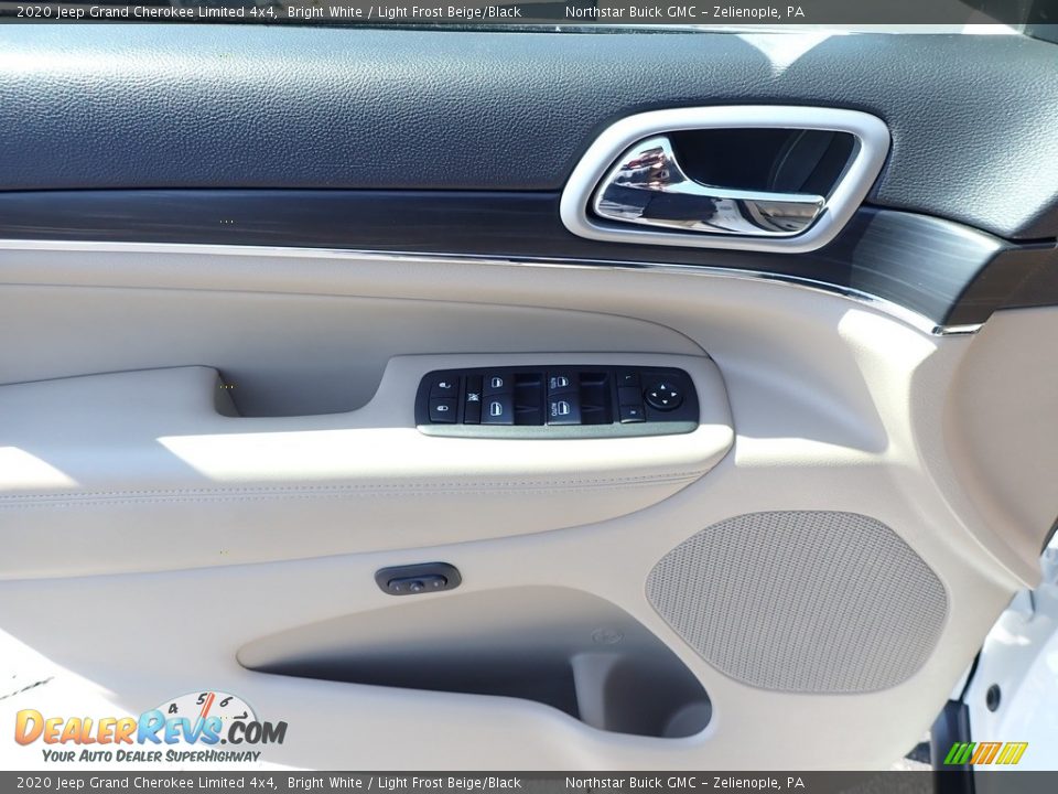 2020 Jeep Grand Cherokee Limited 4x4 Bright White / Light Frost Beige/Black Photo #20