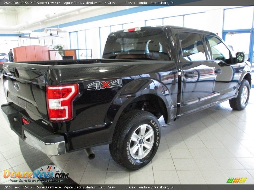 2020 Ford F150 XLT SuperCrew 4x4 Agate Black / Medium Earth Gray Photo #7