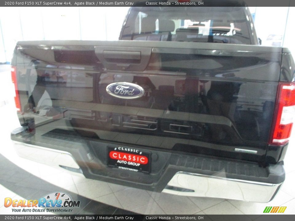 2020 Ford F150 XLT SuperCrew 4x4 Agate Black / Medium Earth Gray Photo #8