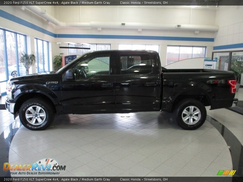 2020 Ford F150 XLT SuperCrew 4x4 Agate Black / Medium Earth Gray Photo #10