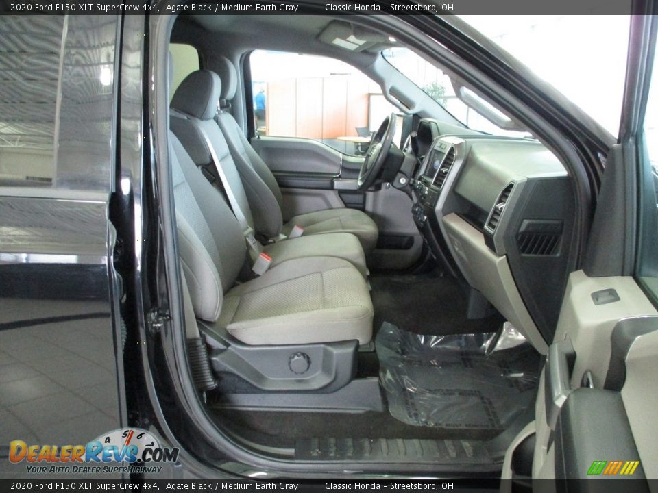 2020 Ford F150 XLT SuperCrew 4x4 Agate Black / Medium Earth Gray Photo #17