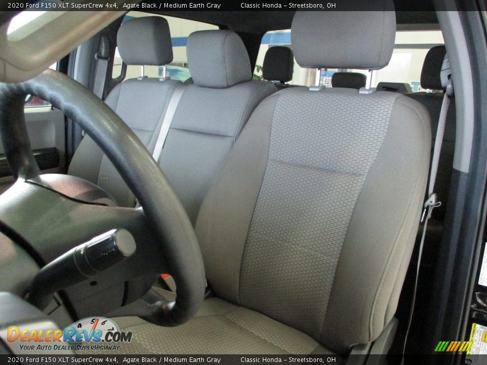 2020 Ford F150 XLT SuperCrew 4x4 Agate Black / Medium Earth Gray Photo #28