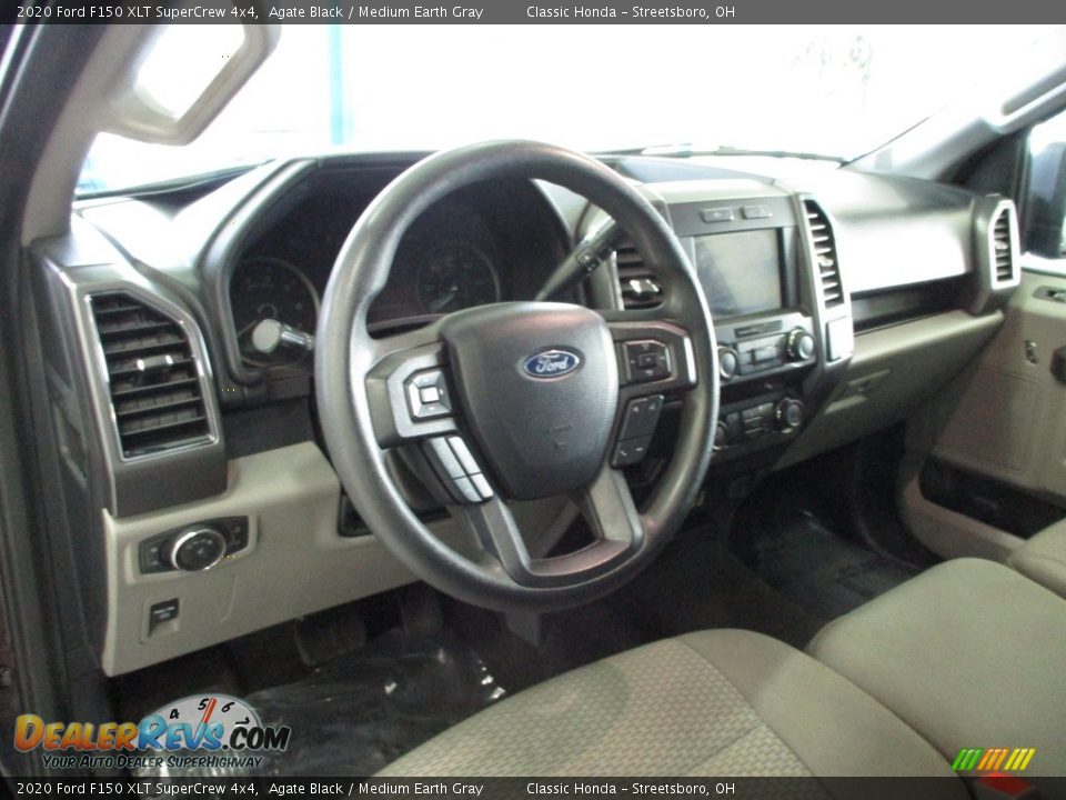 2020 Ford F150 XLT SuperCrew 4x4 Agate Black / Medium Earth Gray Photo #29