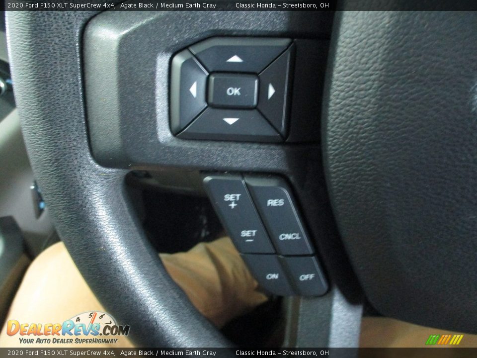 2020 Ford F150 XLT SuperCrew 4x4 Agate Black / Medium Earth Gray Photo #33