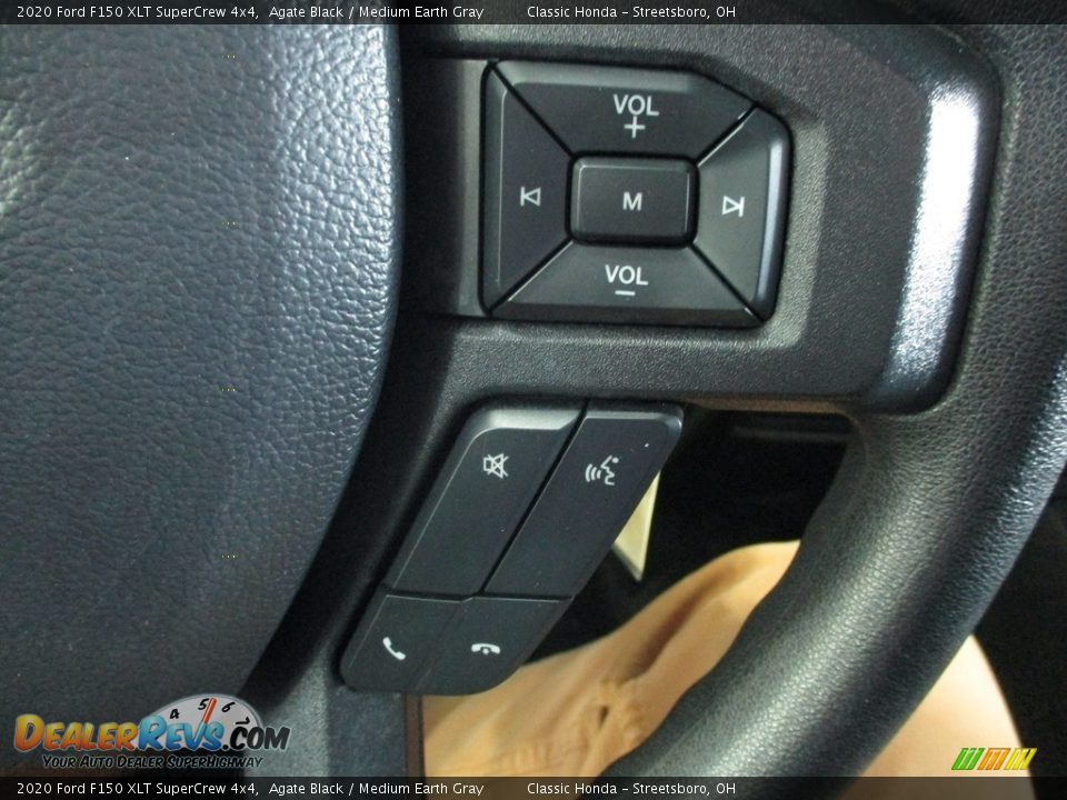 2020 Ford F150 XLT SuperCrew 4x4 Agate Black / Medium Earth Gray Photo #34