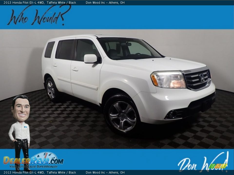 2013 Honda Pilot EX-L 4WD Taffeta White / Black Photo #1