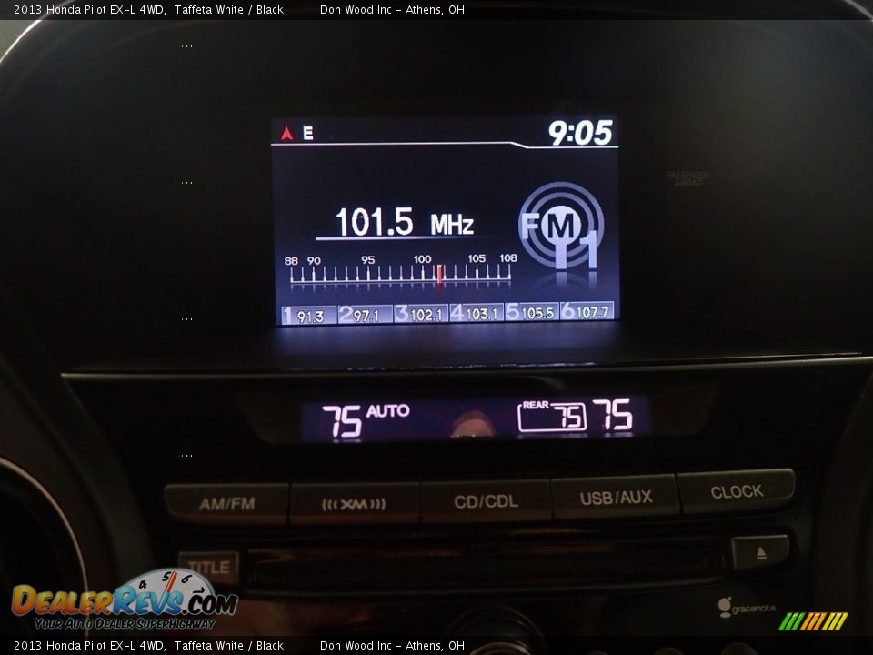 2013 Honda Pilot EX-L 4WD Taffeta White / Black Photo #28