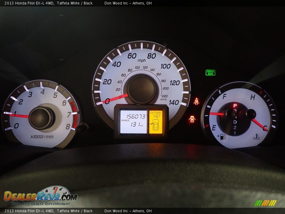 2013 Honda Pilot EX-L 4WD Taffeta White / Black Photo #30