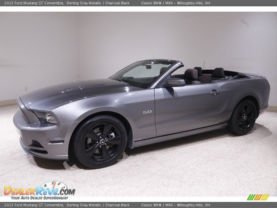 2013 Ford Mustang GT Convertible Sterling Gray Metallic / Charcoal Black Photo #4