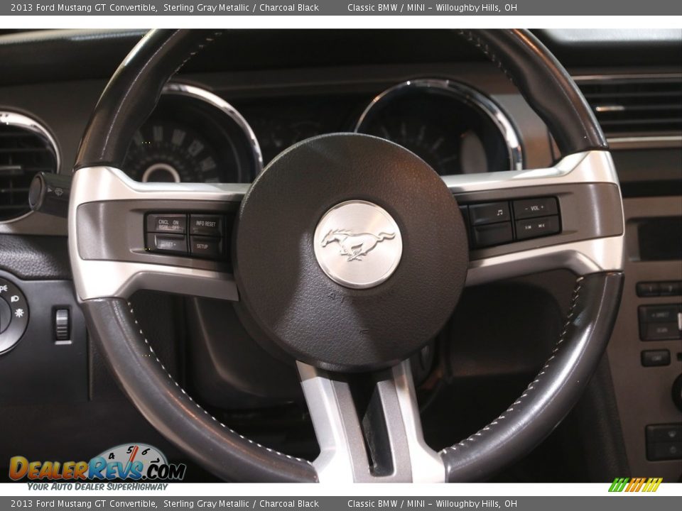 2013 Ford Mustang GT Convertible Sterling Gray Metallic / Charcoal Black Photo #8