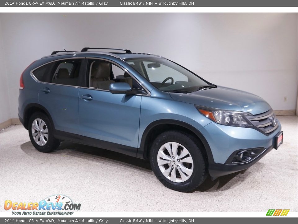 2014 Honda CR-V EX AWD Mountain Air Metallic / Gray Photo #1