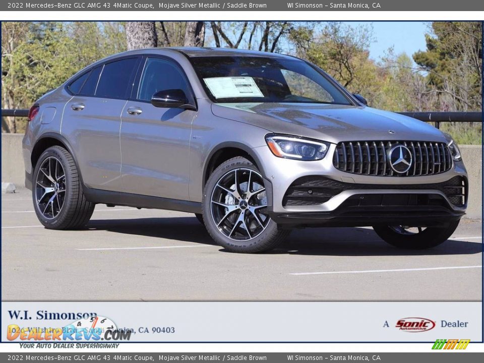 2022 Mercedes-Benz GLC AMG 43 4Matic Coupe Mojave Silver Metallic / Saddle Brown Photo #1