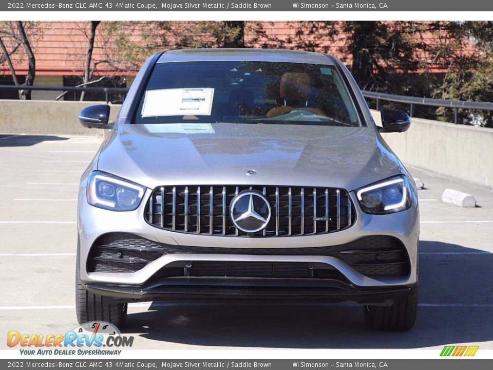 2022 Mercedes-Benz GLC AMG 43 4Matic Coupe Mojave Silver Metallic / Saddle Brown Photo #3