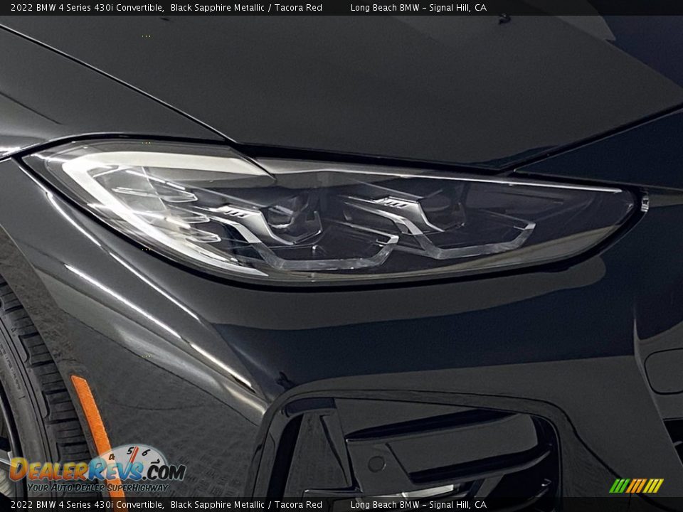 2022 BMW 4 Series 430i Convertible Black Sapphire Metallic / Tacora Red Photo #4