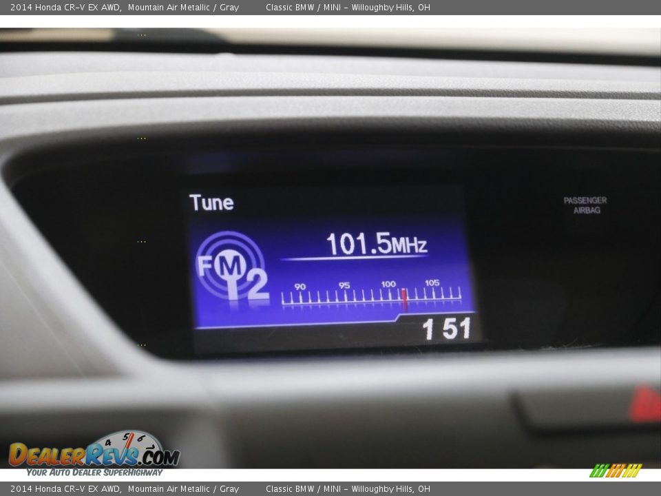 2014 Honda CR-V EX AWD Mountain Air Metallic / Gray Photo #10