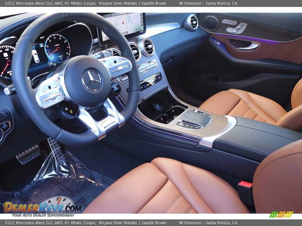 Saddle Brown Interior - 2022 Mercedes-Benz GLC AMG 43 4Matic Coupe Photo #9