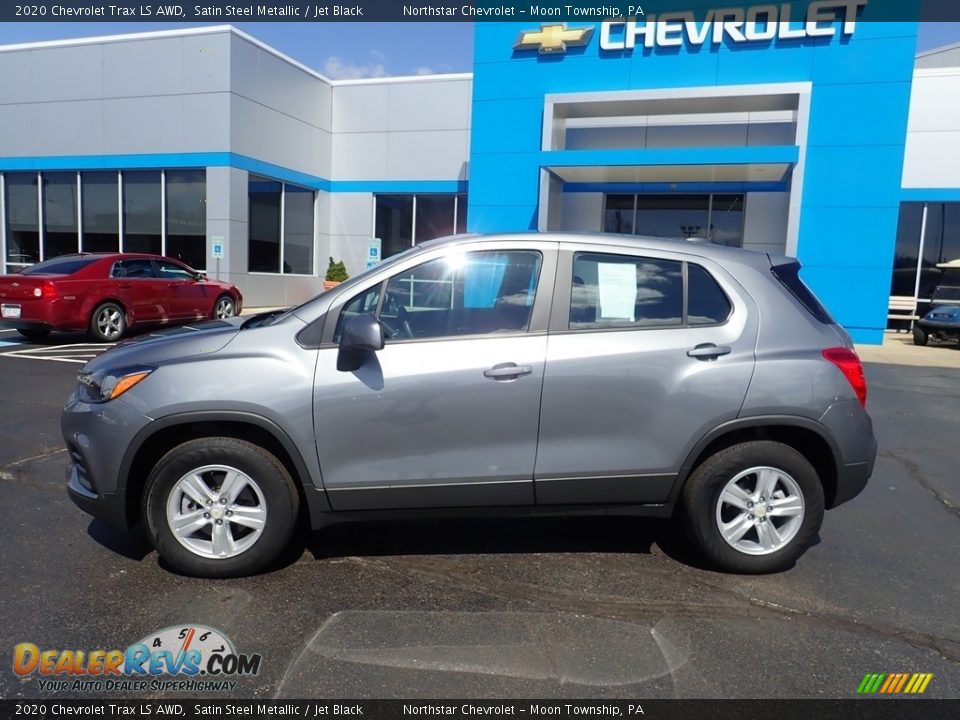 2020 Chevrolet Trax LS AWD Satin Steel Metallic / Jet Black Photo #3