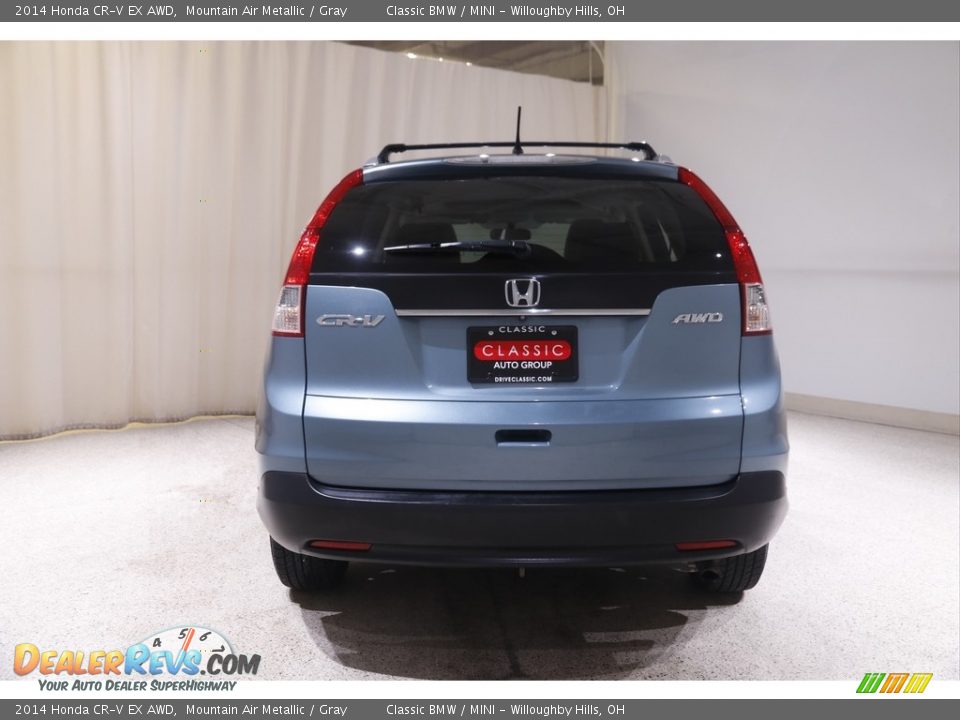 2014 Honda CR-V EX AWD Mountain Air Metallic / Gray Photo #17