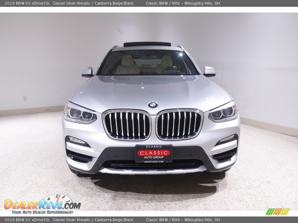 2019 BMW X3 xDrive30i Glacier Silver Metallic / Canberra Beige/Black Photo #2