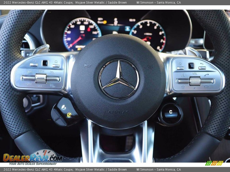 2022 Mercedes-Benz GLC AMG 43 4Matic Coupe Steering Wheel Photo #20