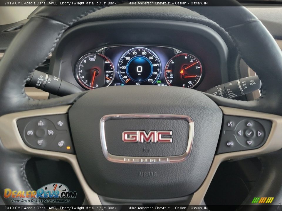 2019 GMC Acadia Denali AWD Ebony Twilight Metallic / Jet Black Photo #24